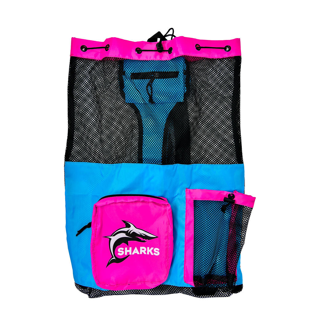 Sharks - Mesh Bag - Pink/Blue