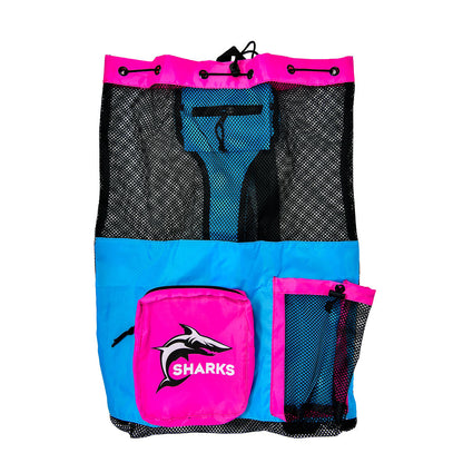 Sharks - Mesh Bag - Pink/Blue