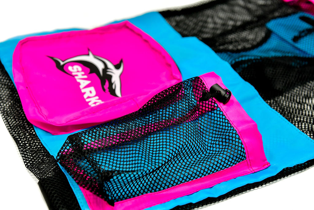 Sharks - Mesh Bag - Pink/Blue