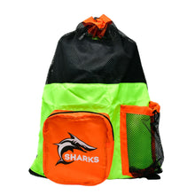 Sharks - Mesh Bag -Orange/Yellow