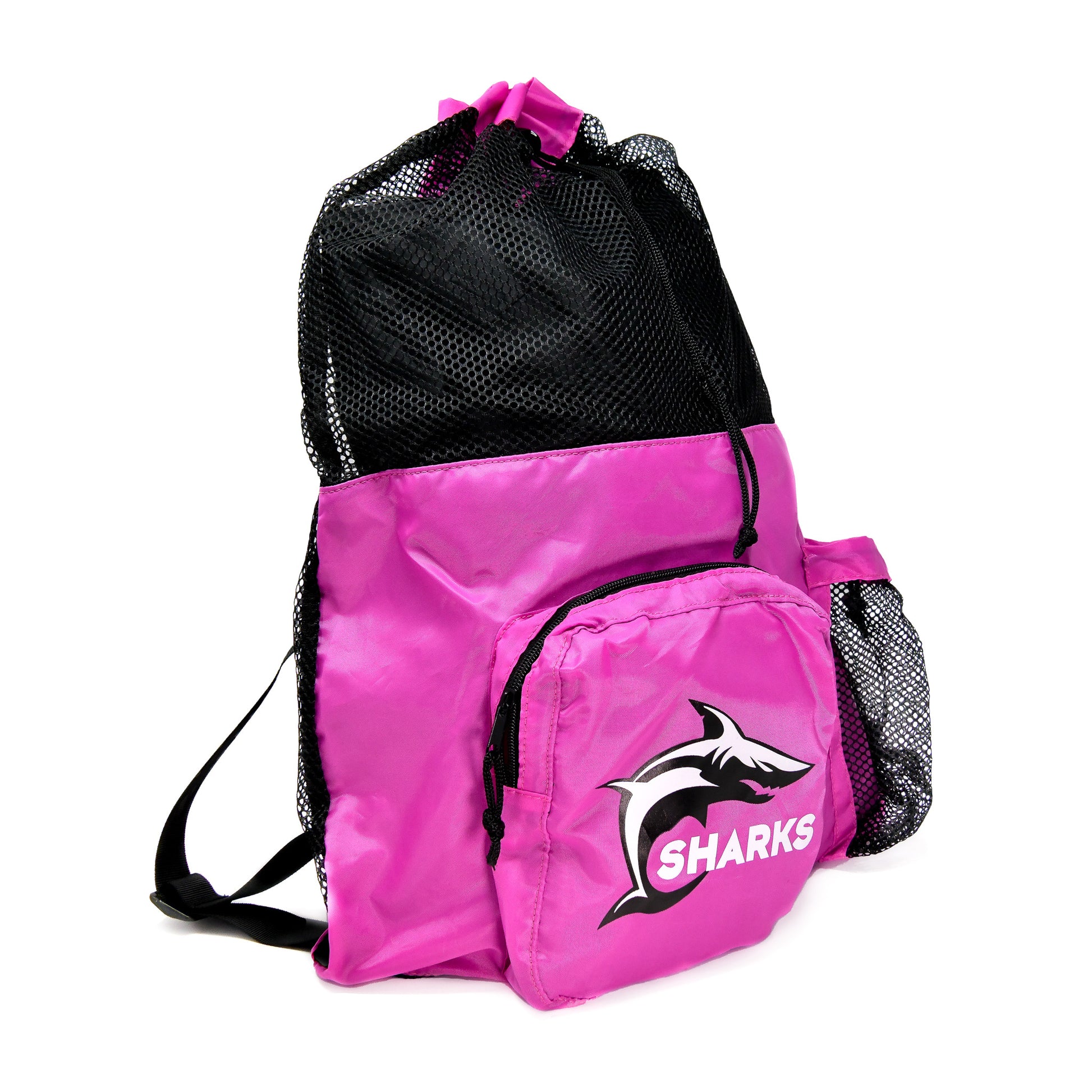 Sharks - Mesh Bag - Pink/Black