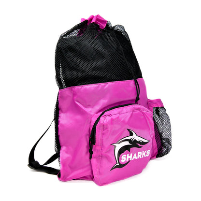 Sharks - Mesh Bag - Pink/Black