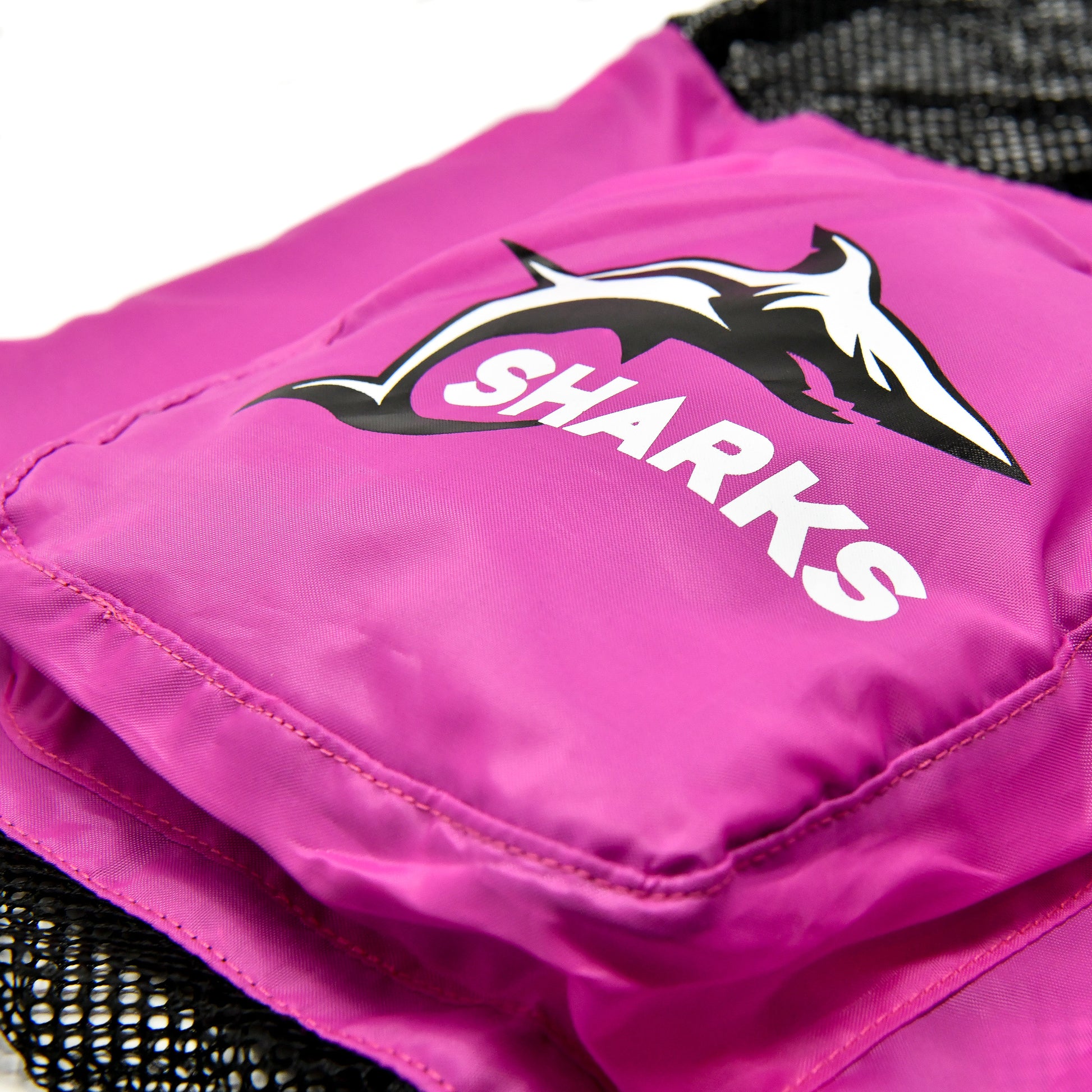 Sharks - Mesh Bag - Pink/Black