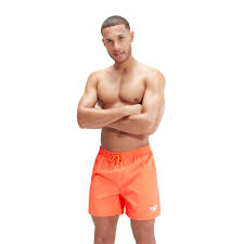 Speedo - Men's - Swim Shorts -  Essential 16'' Swim Shorts - Orange