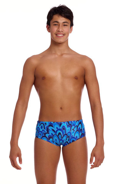 FUNKY TRUNKS -  Boy's  Sidewinder Trunks - Hill Billy Blue