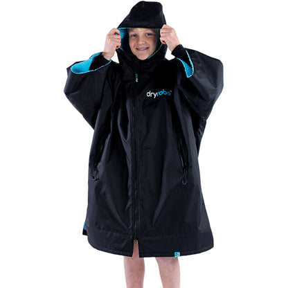 DRYROBE - Kids - Coat -  Black Blue Easy-Fit Kids Advance Changing Robe