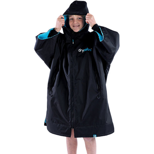 DRYROBE - Kids - Coat -  Black Blue Easy-Fit Kids Advance Changing Robe