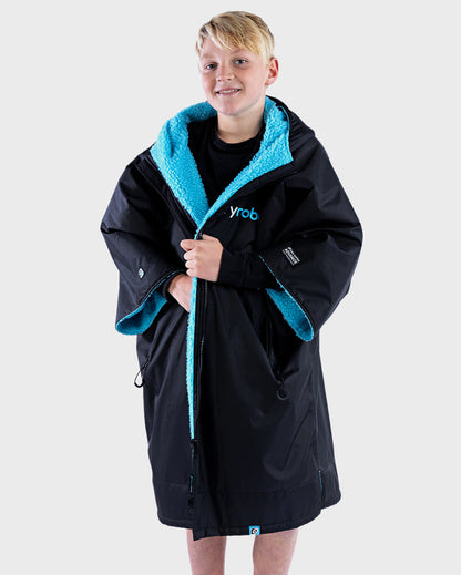DRYROBE - Kids - Coat -  Black Blue Easy-Fit Kids Advance Changing Robe