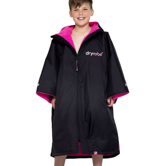 DRYROBE - Kids - Coat - Black Pink Easy-Fit Kids Advance Changing Robe