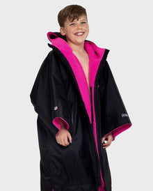 DRYROBE - Kids - Coat - Black Pink Easy-Fit Kids Advance Changing Robe