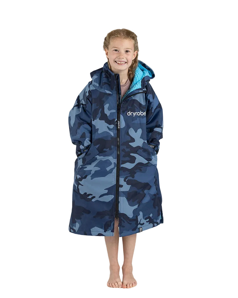 DRYROBE - Kids - Coat -  Blue Camo Blue Kids Advance Changing Robe