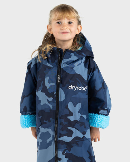 DRYROBE - Kids - Coat -  Blue Camo Blue Kids Advance Changing Robe