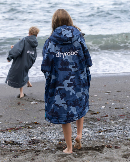DRYROBE - Kids - Coat -  Blue Camo Blue Kids Advance Changing Robe