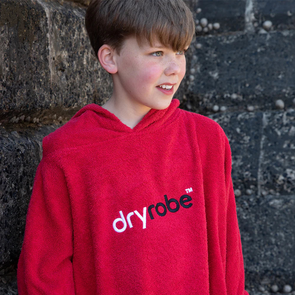 DRYROBE - Towel  - Kids Organic Towel - Red