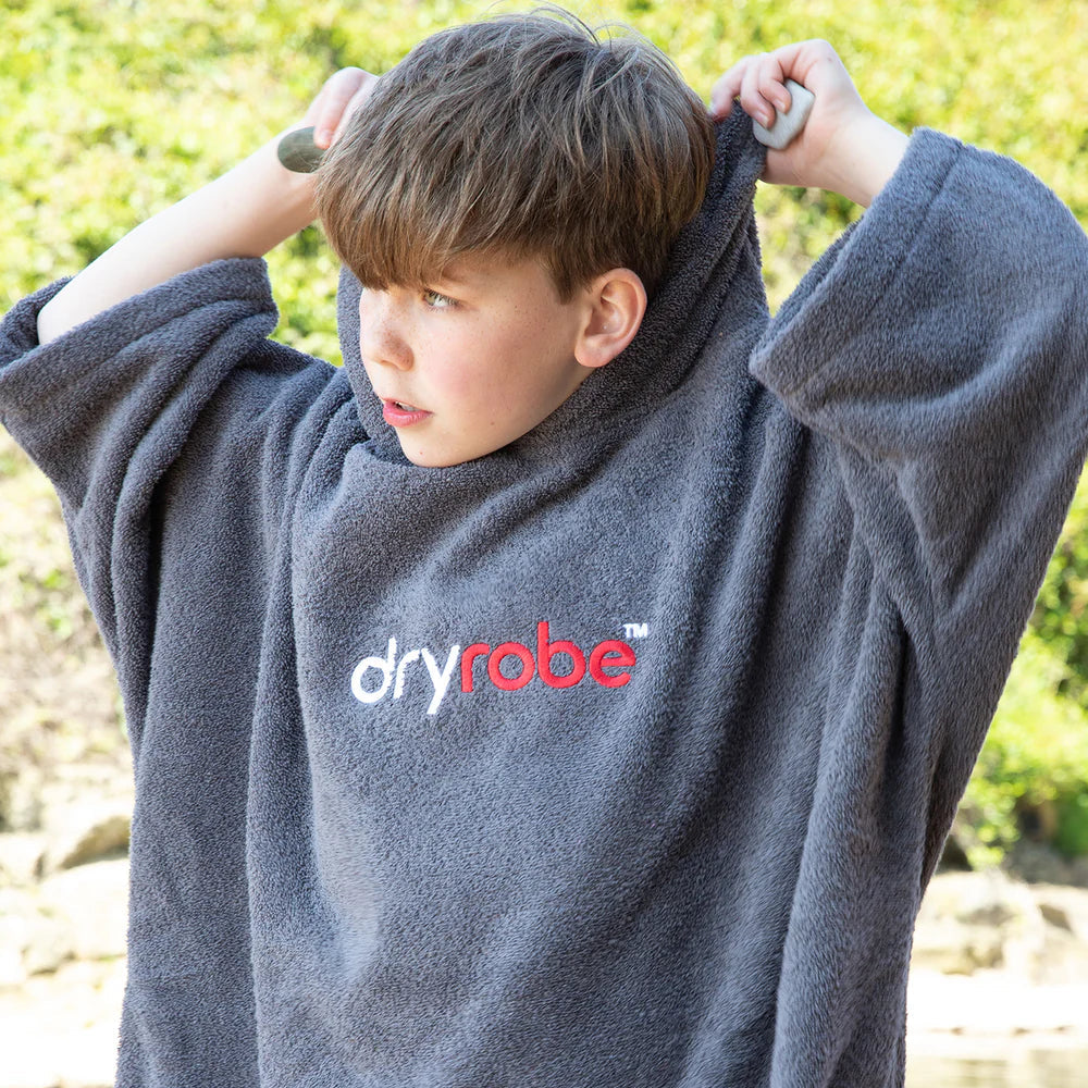 DRYROBE - Towel  - Kids Organic Towel - Slate Grey
