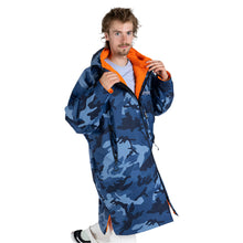 DRYROBE - Coat - Advance Long Sleeve - Blue Camo/Orange