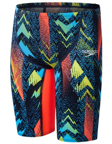 Speedo - Boys - Fastskin Endurance+ Max High Waisted Jammer - Black/Red