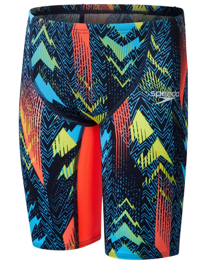 Speedo - Boys - Fastskin Endurance+ Max High Waisted Jammer - Black/Red