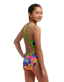 Funkita - Girls Swimsuit - Single Strap - One Piece - Lotsa pop