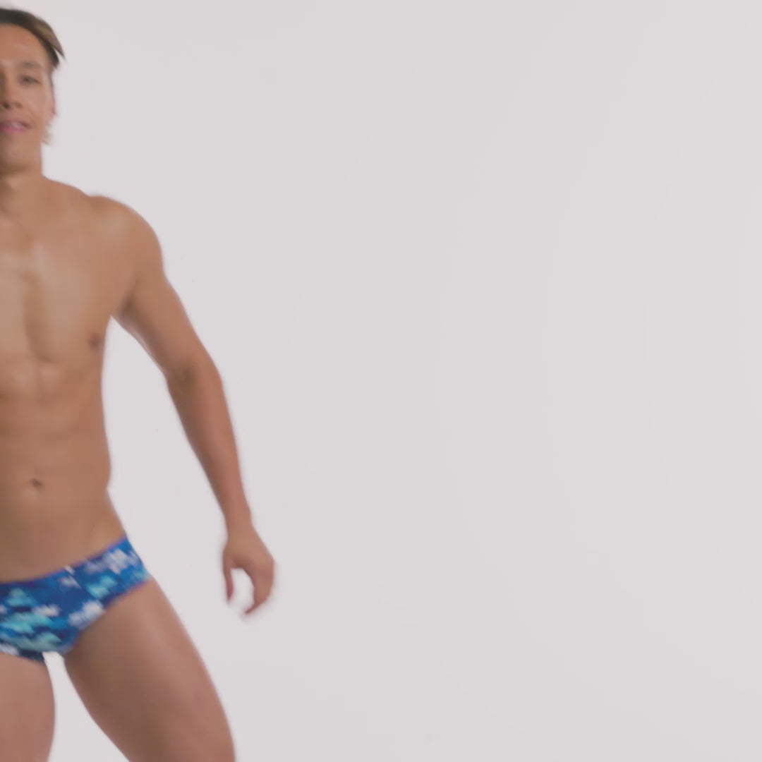Funky Trunks - Men's Swimsuit - Seamed Briefs - Classic Marine
