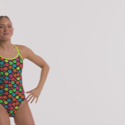Funkita - Ladie's Diamond Back One Piece - Pawsome