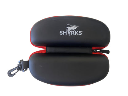 Sharks Goggles Case - Black/Red