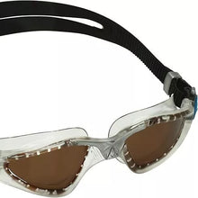 Aquasphere - Kayenne - Swim Goggles - Clear, Silver and Black - Brown Polarized Lens 