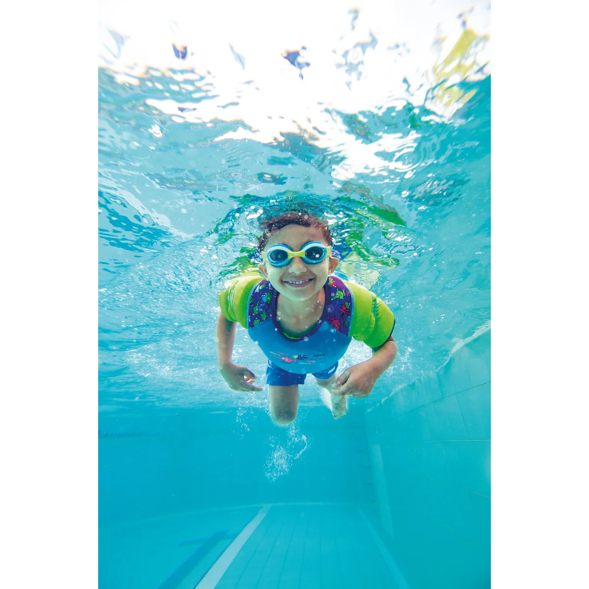 Zoggs - Sea Saw Water Wings Vest - Green and Blue 