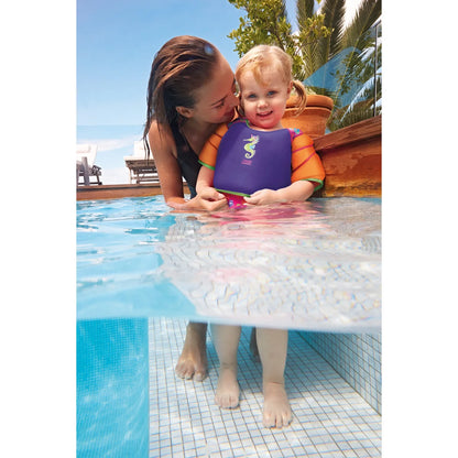Zoggs - Sea Unicorn Water Wings Vest - Orange and Purple