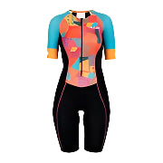 Huub - Women's -Her Spirit LC Trisuit - Black/ Blue/Orange