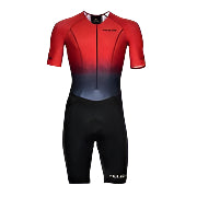 Huub - Mens - Commit Long Sleeve trisuit - Black/Red