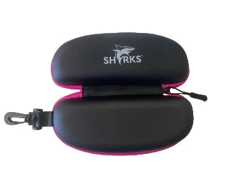 Sharks Goggles Case - Black/Pink