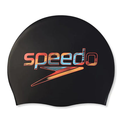 Speedo -  Reversible Moulded Silicone Cap -  Black/Red