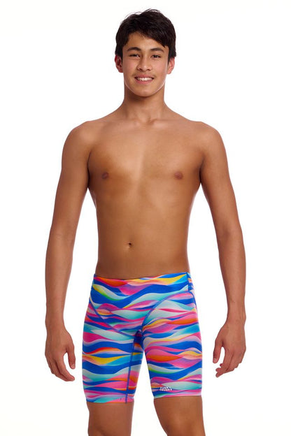 FUNKY TRUNKS -  Boy's Training Jammers - Royal Wave