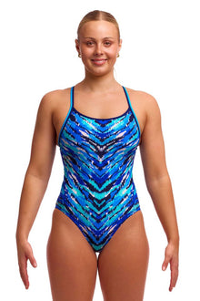 FUNKITA - Ladies Diamond Back One Piece - Fur Seal