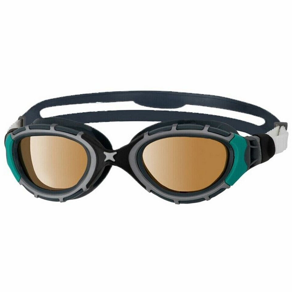 Zoggs Predator Titanium - Unisex - Goggles - Grey/green