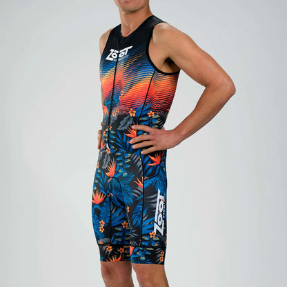 Zoot - Mens - LTD Tri SLVS FZ Racesuit - Orange/Black